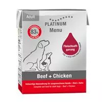 Platinum Menu Adult Beef + Chicken - Hunde-Nassfutter 