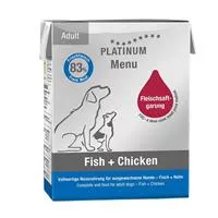 Platinum Menu Adult Fish + Chicken - Hunde-Nassfutter 