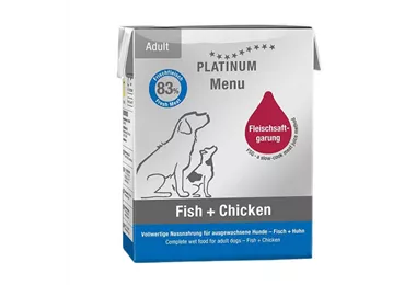 Platinum Menu Adult Fish + Chicken - Hunde-Nassfutter 